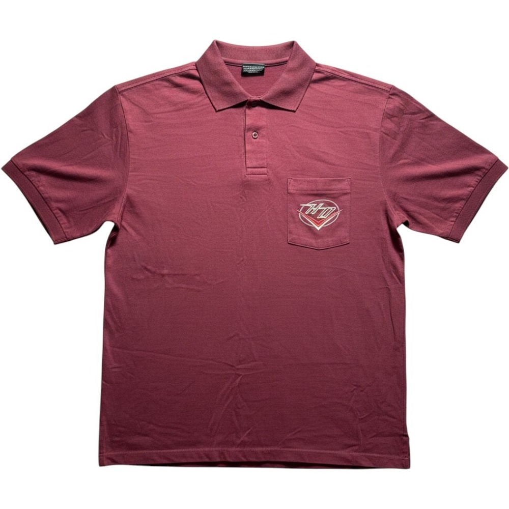 Harley Davidson Mens XL Polo Shirt Burgundy Ft Wayne Indiana Graphic Pocket Tee